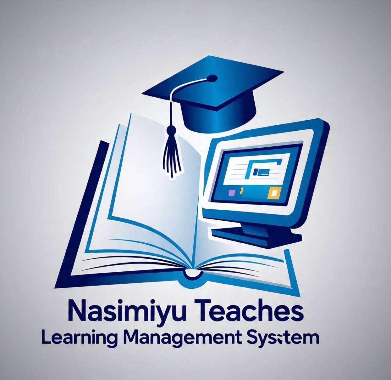  Traditional learning (books) and modern digital tools (computers)  reflect our commitment to empowering students through a flexible and inclusive online learning system.


